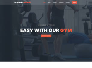 Training Studio Free Website Template