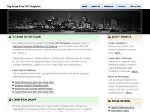 City Scape Free Website Template