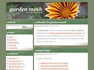 Garden Mesh Free Website Template