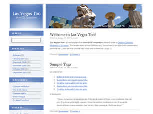 Las Vegas Too Free Website Template