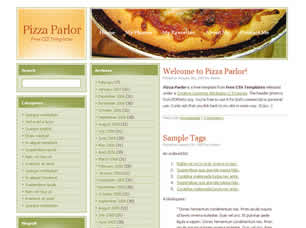 Pizza Parlor Free Website Template