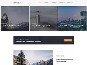 Stand Blog Free Website Template