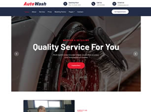 AutoWash Free Website Template