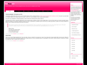 HotPink v2 Free CSS Template