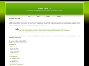 GreenZone v2 Free Website Template