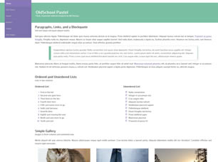 OldSchool Pastel Free Website Template