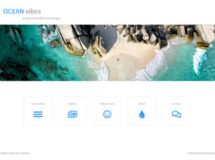 Ocean Vibes Free CSS Template