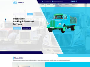 Transportz Free Website Template