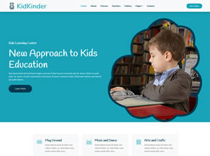 KidKinder Free Website Template