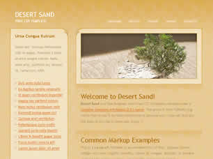 Desert Sand Free Website Template