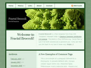 Fractal Broccoli Free Website Template