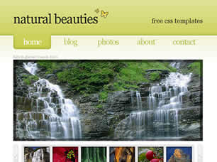 Natural Beauties Free Website Template