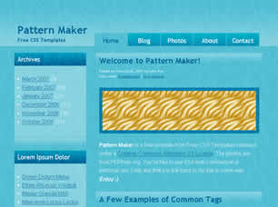 Pattern Maker Free Website Template
