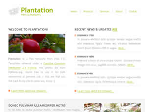 Plantation Free Website Template