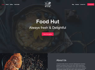 Foodhut Free CSS Template