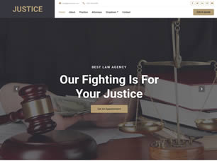 JUSTICE Free Website Template