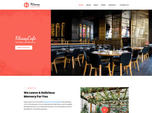Klassy Cafe Free Website Template