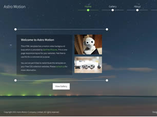 Astro Motion Free CSS Template