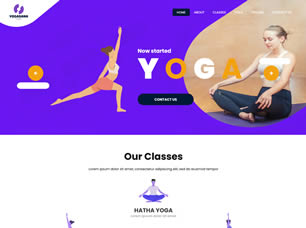 Yogasana Free Website Template