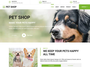 PET SHOP Free Website Template