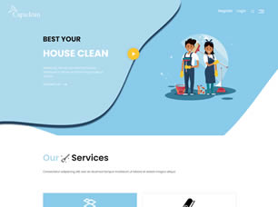 Capiclean Free Website Template