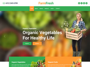 FarmFresh Free Website Template