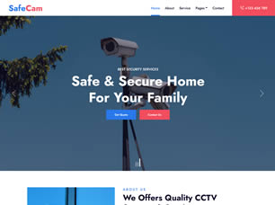 SafeCam Free Website Template
