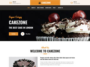 CakeZone Free CSS Template