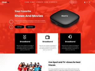Dicet Tv Free CSS Template