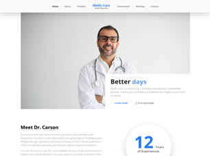 Medic Care Free CSS Template