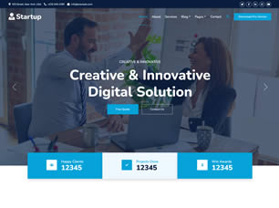 Startup Free Website Template