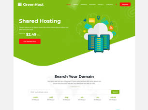GreenHost Free Website Template