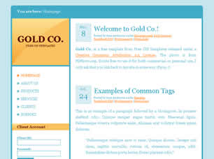 Gold Co. Free Website Template