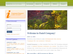 Pastel Company Free Website Template