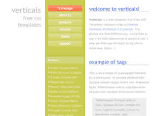 Verticals Free CSS Template