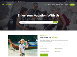 Tourist Free Website Template