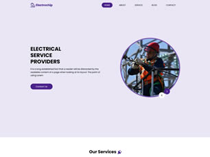 Electrochip Free Website Template