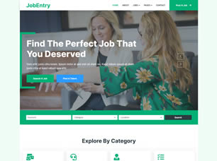 JobEntry Free Website Template
