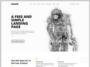 Namari Free Website Template