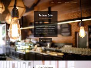 Antique Cafe Free Website Template