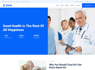 Klinik Free Website Template