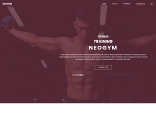 Neogym Free Website Template