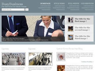 BusyBusiness Free Website Template