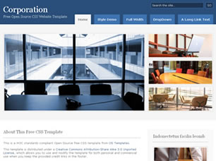 Corporation Free CSS Template