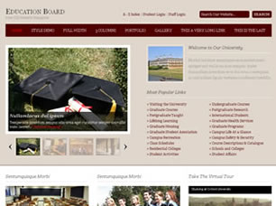 Education Board Free Website Template