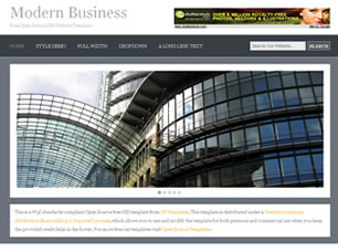 Modern Business Free Website Template
