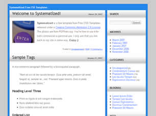 Systematized Free Website Template