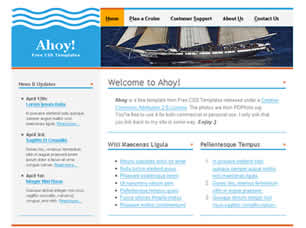 Ahoy Free Website Template