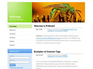 Pollinate Free Website Template