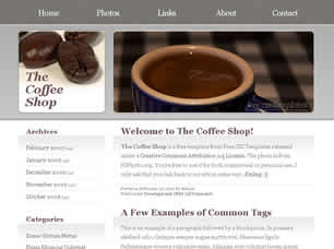The Coffee Shop Free Website Template